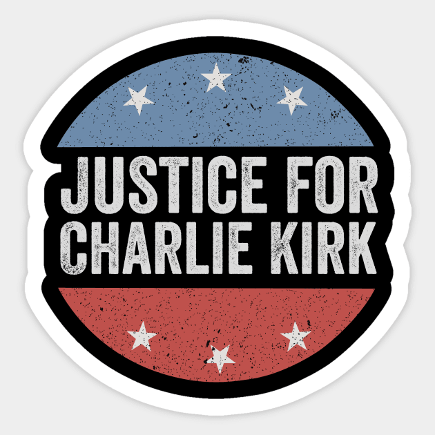 Justice-for-Charlie-Kirk Sticker by ArtistTee ⭐⭐⭐⭐⭐